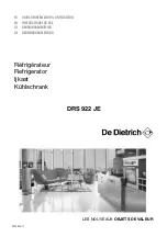 DeDietrich DRS 922 JE Instructions For Use Manual preview