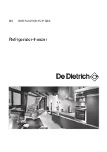 DeDietrich DRS604MU Instructions For Use Manual preview