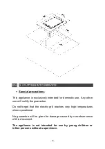 Preview for 14 page of DeDietrich DTE1028X Directions For Use Manual