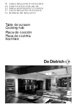 Preview for 1 page of DeDietrich DTE1111W Manual For Installation And Use