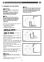 Preview for 33 page of DeDietrich DTE1111W Manual For Installation And Use