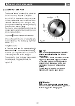 Preview for 39 page of DeDietrich DTE1111W Manual For Installation And Use