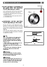 Preview for 41 page of DeDietrich DTE1111W Manual For Installation And Use