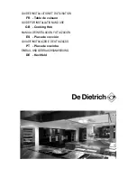 Preview for 1 page of DeDietrich DTE1114B Manual For Installation And Use