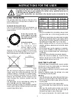 Preview for 16 page of DeDietrich DTE1114B Manual For Installation And Use