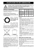 Preview for 49 page of DeDietrich DTE1114B Manual For Installation And Use