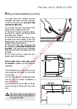 Preview for 41 page of DeDietrich DTG1008 Series Manual For Installation And Use