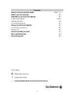 Preview for 17 page of DeDietrich DTG1410X Manual For Installation And Use