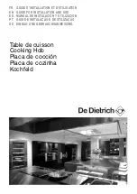 DeDietrich DTI 1127 X Manual For Installation And Use preview