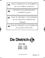 Preview for 1 page of DeDietrich DTI305 Operating And Installation Manual