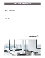 Preview for 1 page of DeDietrich DTi705 Manual To Installation And Use