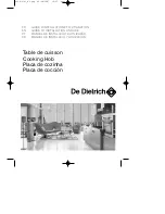 Preview for 1 page of DeDietrich DTI720J Manual To Installation And Use