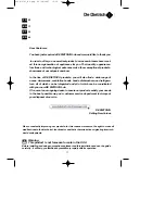 Preview for 2 page of DeDietrich DTI720J Manual To Installation And Use