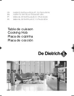 DeDietrich DTI749X Manual To Installation And Use preview