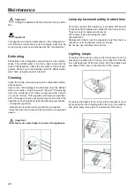 Предварительный просмотр 20 страницы DeDietrich DWSL980X Instructions For Use Manual