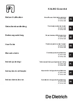 Preview for 1 page of DeDietrich ETWH180E User Manual