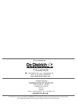 Предварительный просмотр 32 страницы DeDietrich GT 300 A Operating Instructions Manual