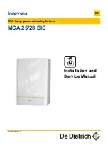 Предварительный просмотр 1 страницы DeDietrich Innovens MCA 25/28 BIC Installation And Service Manual