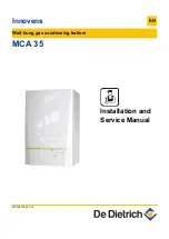 DeDietrich Innovens MCA 35 Installation And Service Manual предпросмотр