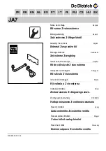 Preview for 1 page of DeDietrich JA7 Assembly Instructions