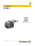 Preview for 1 page of DeDietrich M 300 S Installation Instructions Manual