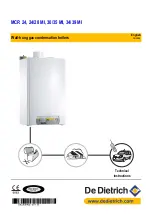 DeDietrich MCR 24 Technical Instructions предпросмотр