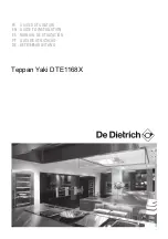 DeDietrich Teppan Yaki DTE1168X Manual To Installation preview