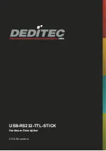 Deditec USB-RS232-TTL-STICK Hardware Description предпросмотр