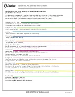 Предварительный просмотр 4 страницы Dedoes Alliance A7 Assembly Instructions Manual