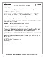 Preview for 5 page of Dedoes Cyclone 0910P User Manual