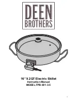 Deen brothers FPB-001-3-5 Instruction Manual preview