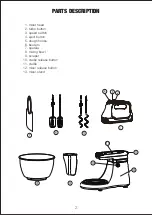 Предварительный просмотр 3 страницы Deen Family KF-9521DF Manual