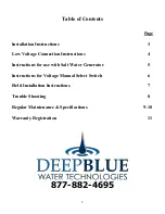 Предварительный просмотр 2 страницы Deep Blue mPULSE3000 Instruction & Owner'S Manual