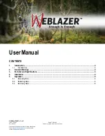 DEEP EAST SUPPLY Weblazer User Manual preview