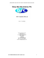 Предварительный просмотр 1 страницы Deep Sea Electronics Plc 5520 Operator'S Manual