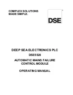 Deep Sea Electronics Plc DSE5520 Operating Manual preview