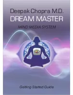 Deepak Chopra Dream Master Getting Started Manual предпросмотр