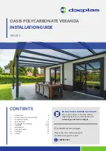 Preview for 1 page of Deeplas OASIS POLYCARBONATE VERANDA Installation Manual