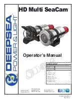 DeepSea Power & Light HD Multi SeaCam Operator'S Manual preview