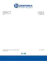 Preview for 12 page of DeepSea Power & Light IP Multi SeaCam IPMSC-3070 Operator'S Manual