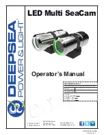 DeepSea Power & Light LED Multi SeaCam Operator'S Manual preview