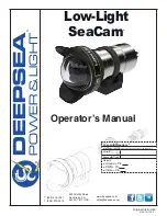 DeepSea Power & Light SEACAM Operator'S Manual preview