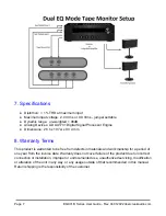 Preview for 7 page of Deer Creek Audio EQ901 B Series User Manual