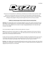 DeeZee Brite Tread Tool Box Installation Instruction предпросмотр