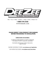 DeeZee DB-2500 Installation Instructions preview