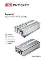 DEFA 1000W-12V User Manual preview