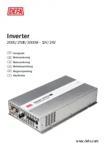 DEFA 2000W-12V User Manual предпросмотр