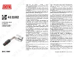 DEFA 411102 Fitting Instructions Manual предпросмотр