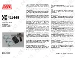 Предварительный просмотр 1 страницы DEFA 411465 Fitting Instructions