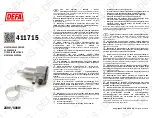 DEFA 411715 Fitting Instructions Manual предпросмотр